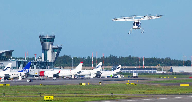 Volocopter протестував аеротаксі в аеропорту Гельсінкі Volocopter протестував аеротаксі в аеропорту Гельсінкі