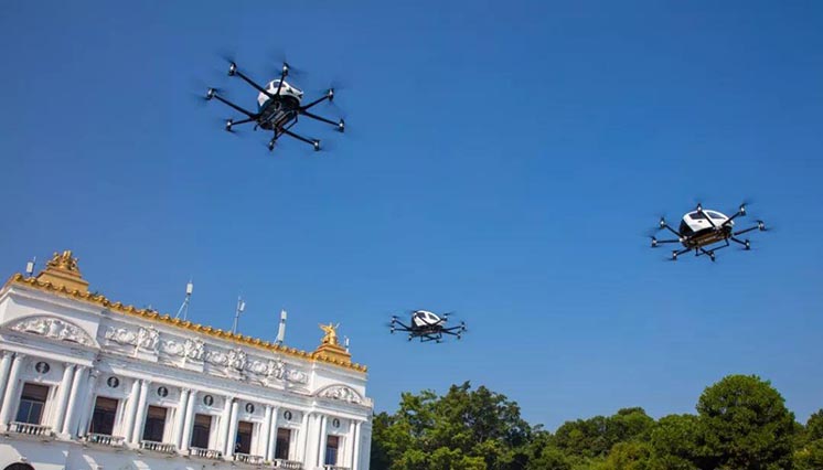 Китайська компанія EHang запустить перший у світі комерційний сервіс аеротаксі Китайська компанія EHang запустить перший у світі комерційний сервіс аеротаксі