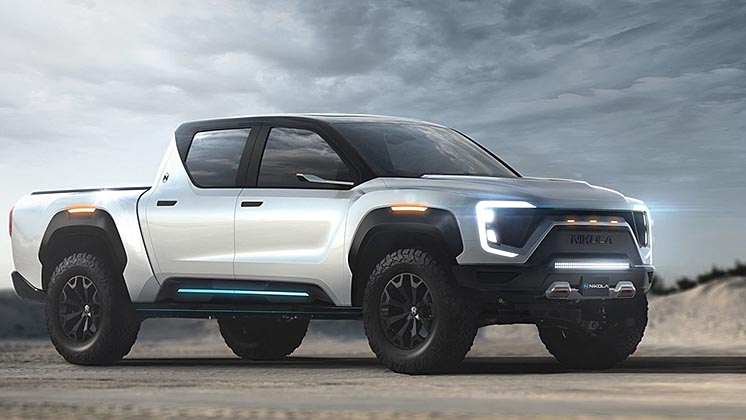 Nikola Motor представила конкурента Tesla Cybertruck з воднево-електричним двигуном Nikola Motor представила конкурента Tesla Cybertruck з воднево-електричним двигуном